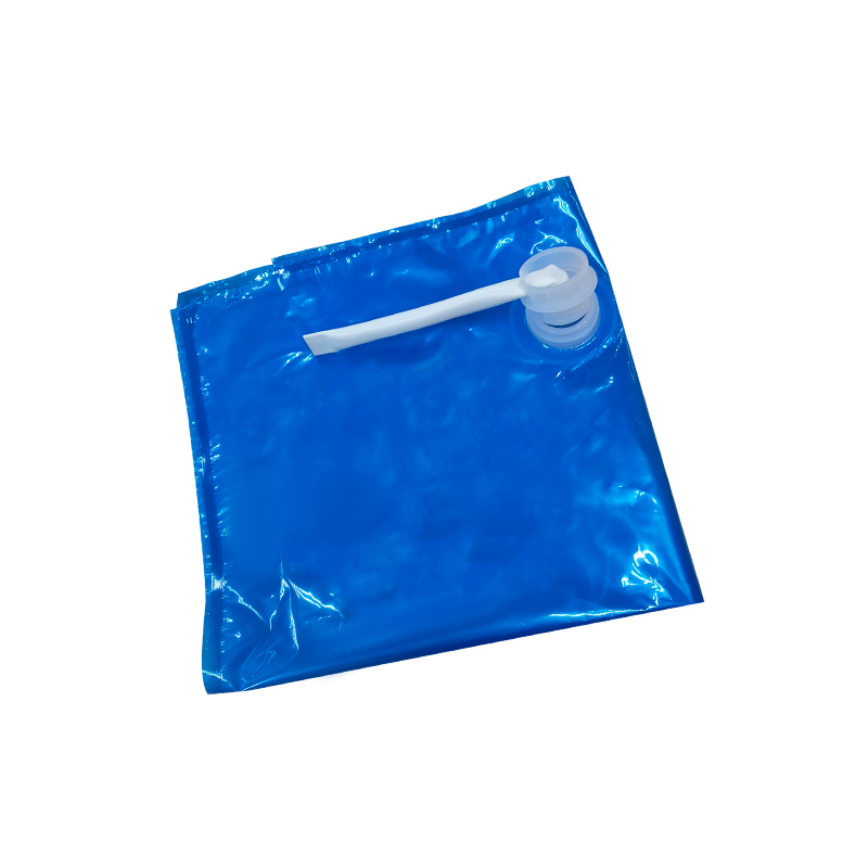Blue Film Plastic Liquid Packaging Bag With Valve