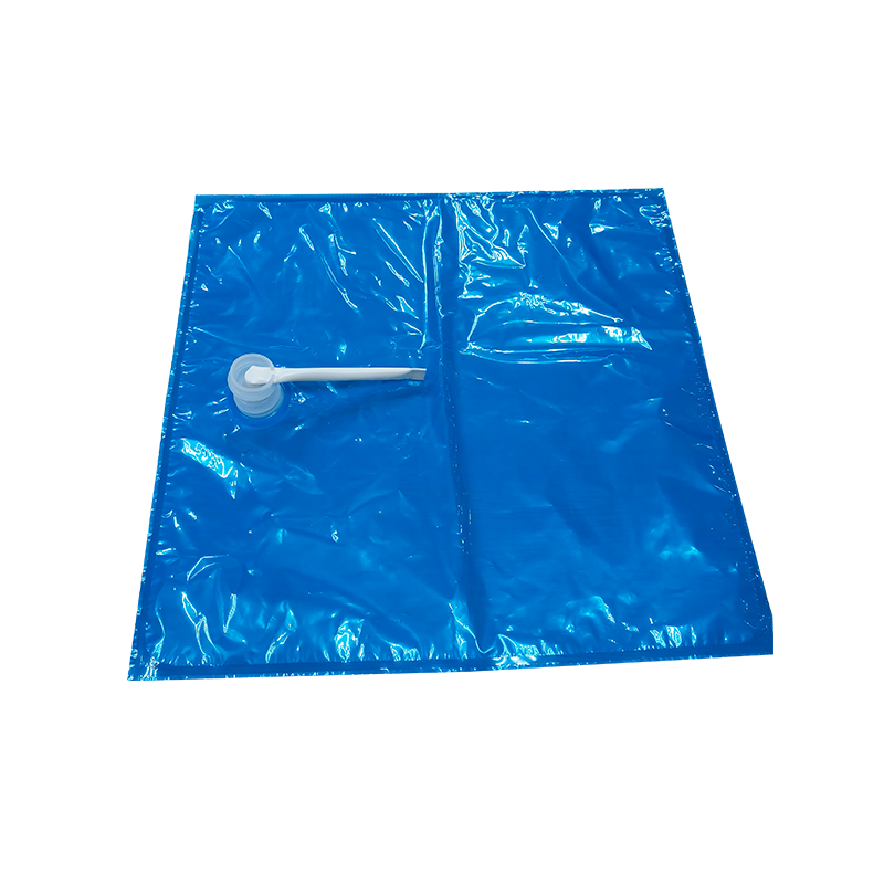 Blue Film Plastic Liquid Packaging Bag With Valve
